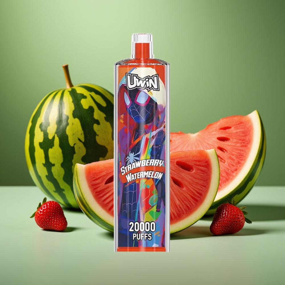 Uwin Shisha Hookah Crystal 20000 Puffs 22ml Fresa Sandía