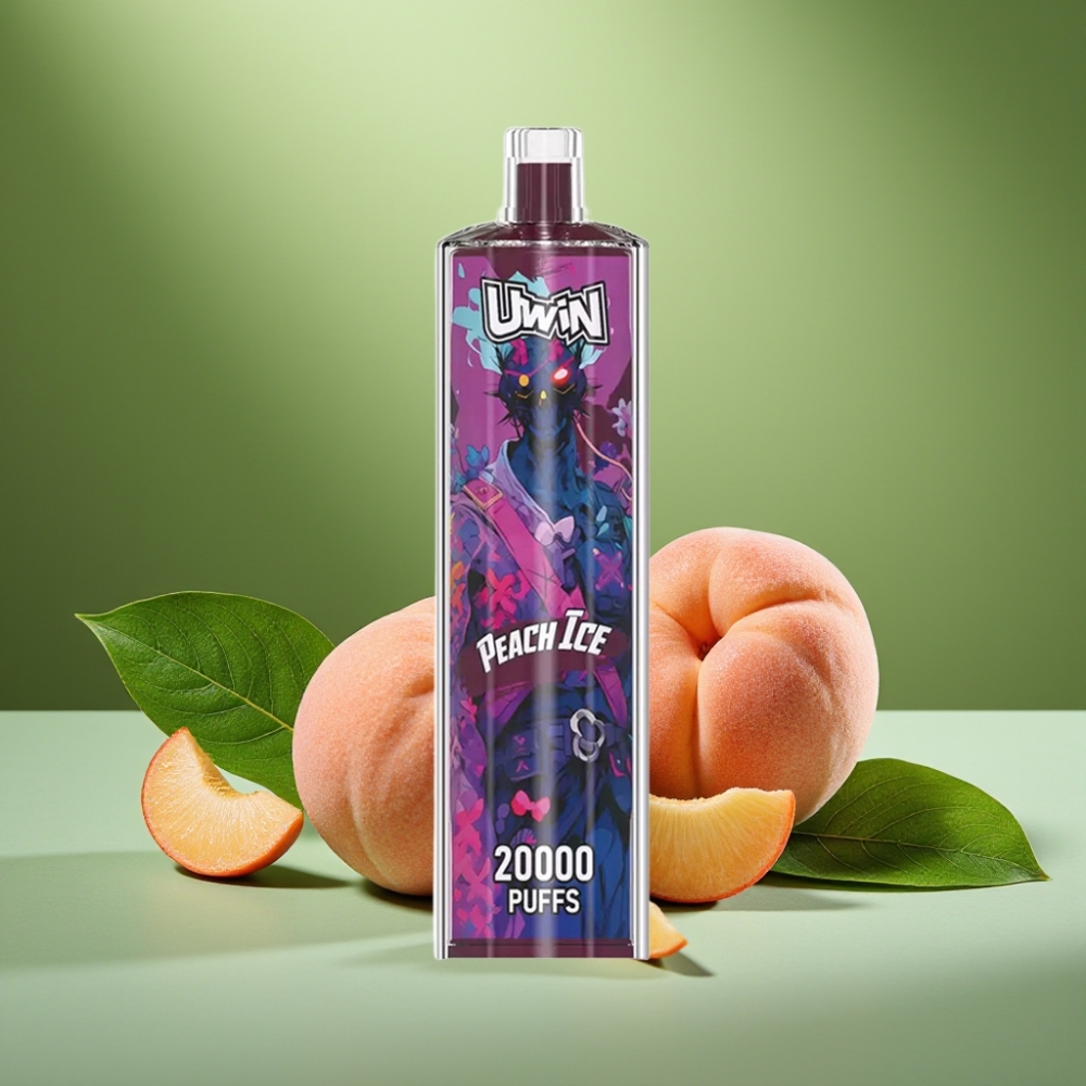 Uwin Shisha Hookah Crystal 20000 Puffs 22ml Melocotón Hielo