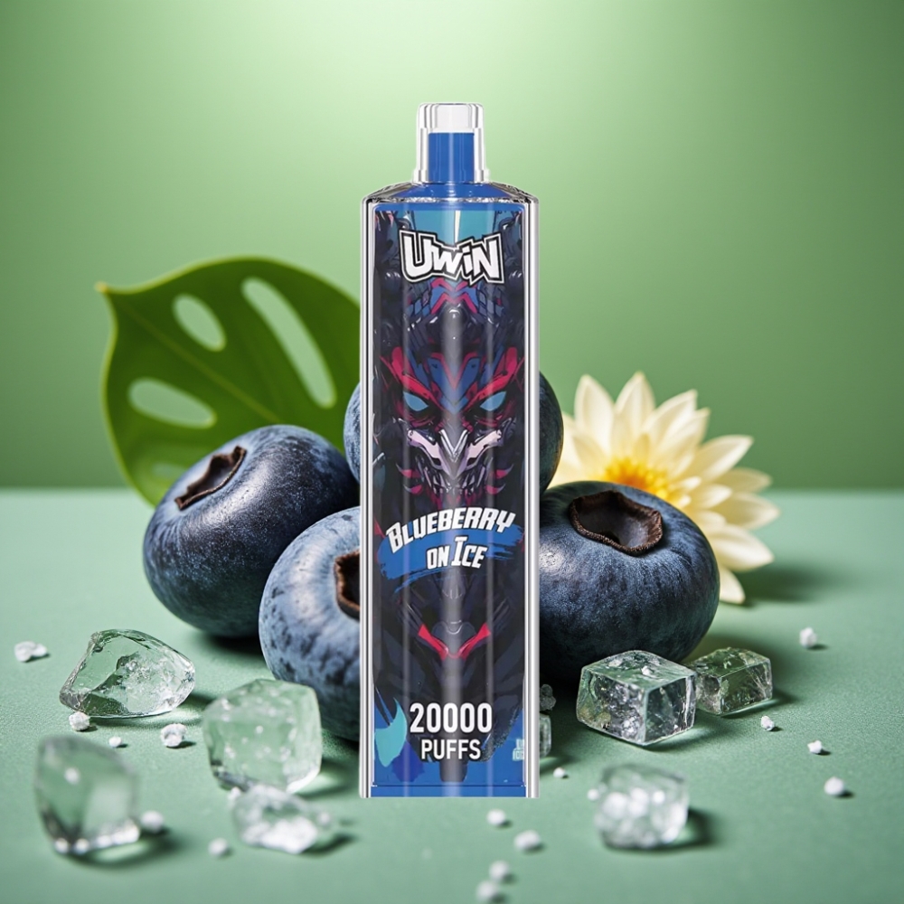 Uwin Shisha Hookah Crystal 20000 Puffs Arándano con Hielo Tipo-C