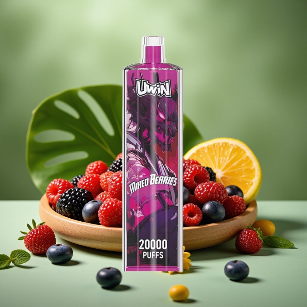 Uwin Shisha Hookah Crystal 20000 Puffs Batería 650mAh Frutas Mixtas
