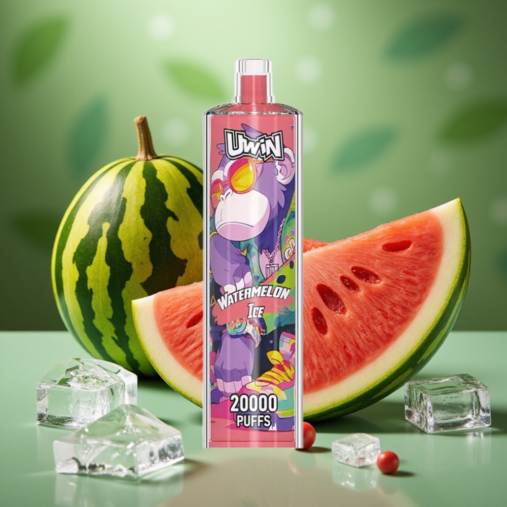 Uwin Shisha Hookah Crystal 20000 Puffs Sandía Helada 22ml