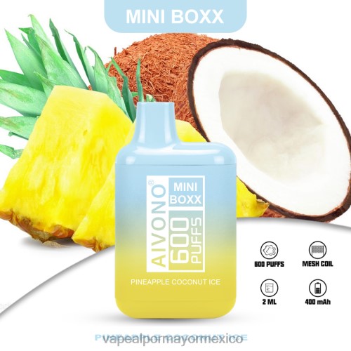 hielo de piña y coco