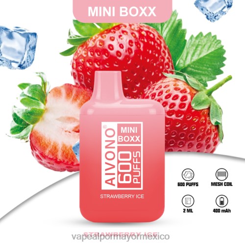 hielo de fresa