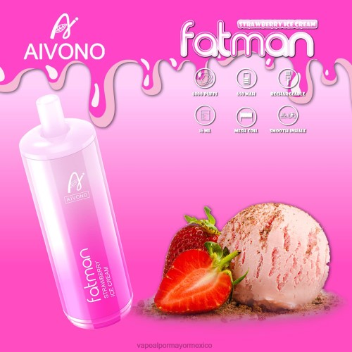 helado de fresa