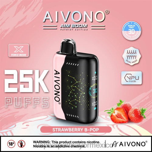 Vaporizador Desechable Precio - Aivono AIM BOOM 25000 b-pop de fresa 40664352