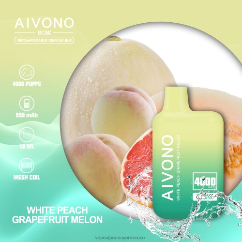 melón melocotón blanco pomelo