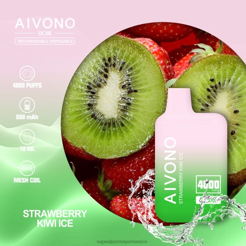 Vaporizador Desechable Por Mayor - Aivono AIM BOXX 4000 hielo de fresa y kiwi 40664229