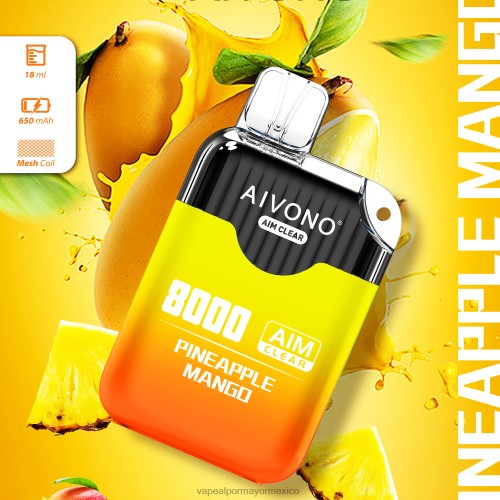 Vaporizador Desechable Por Mayor - Aivono AIM CLEAR 8000 mango de piña 40664209