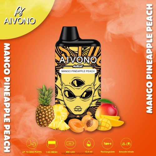 mango piña durazno