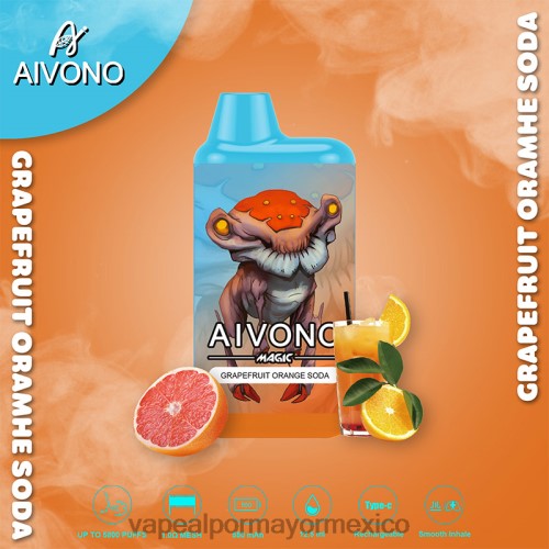 refresco de pomelo y naranja