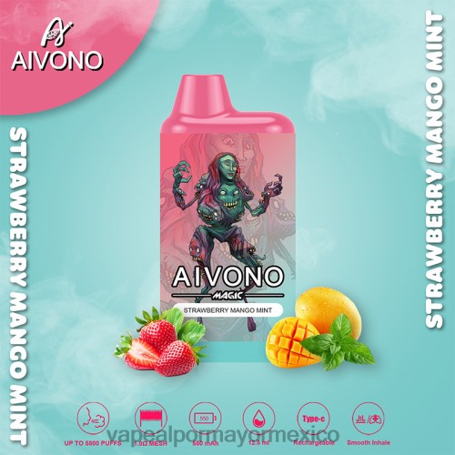 fresa mango menta