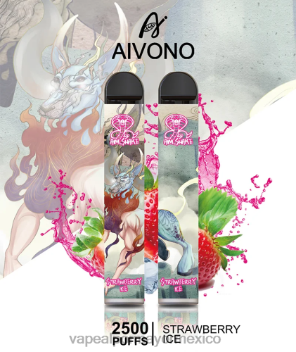 Vaporizador Desechable Por Mayor - Aivono AIM SNAKE 2500 hielo de fresa 40664319