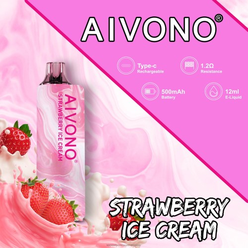 helado de fresa