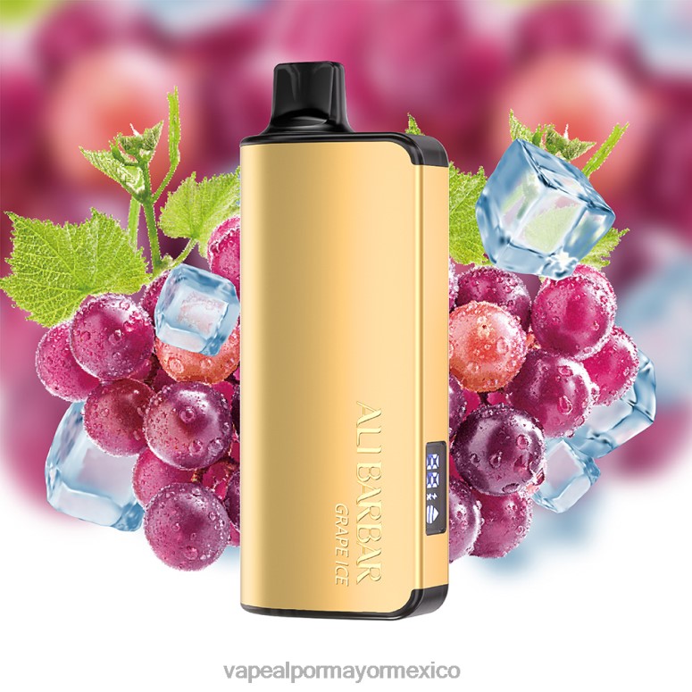 Atomizador Vaporizador Elétrico - Alibarbar Ingot 9000 vaporizadores desechables hielo de uva HJ86220