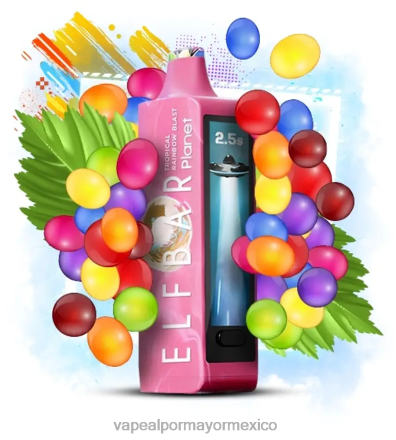 Vaporizador Desechable Por Mayor - Elf Bar Planet 25000 explosión del arco iris tropical 04P2429