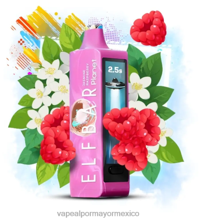 Vaporizador Desechable Por Mayor - Elf Bar Planet 25000 frambuesa jazmín 04P2419