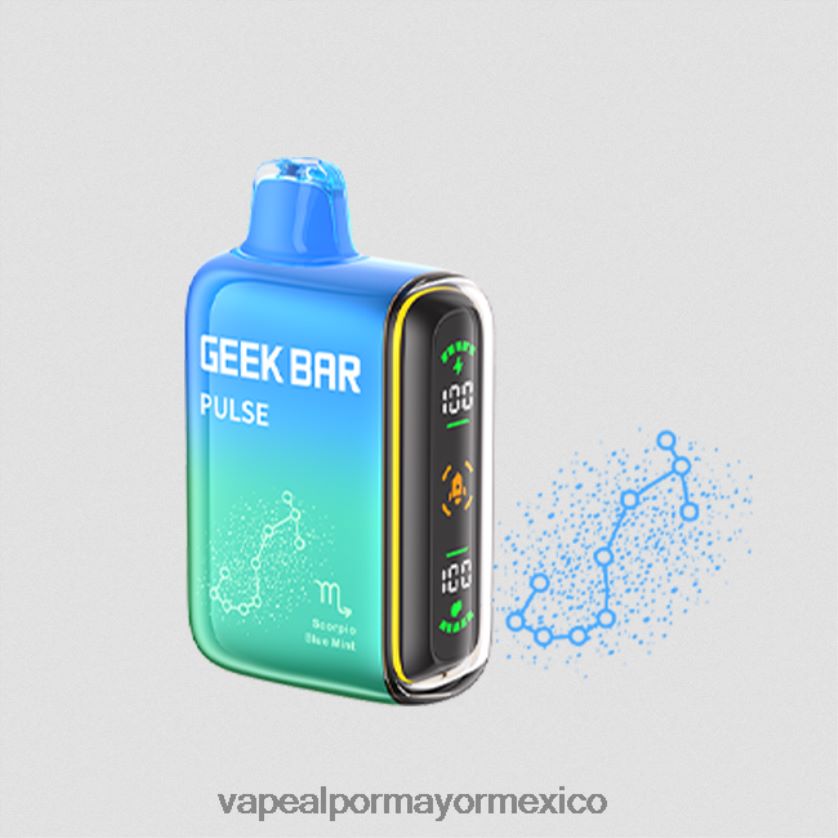 Cigarrillo Electrónico Al Por Mayor menta azul D4H84F73 GEEK BAR Pulse edición zodiac 7500 inhalaciones/15000 inhalaciones