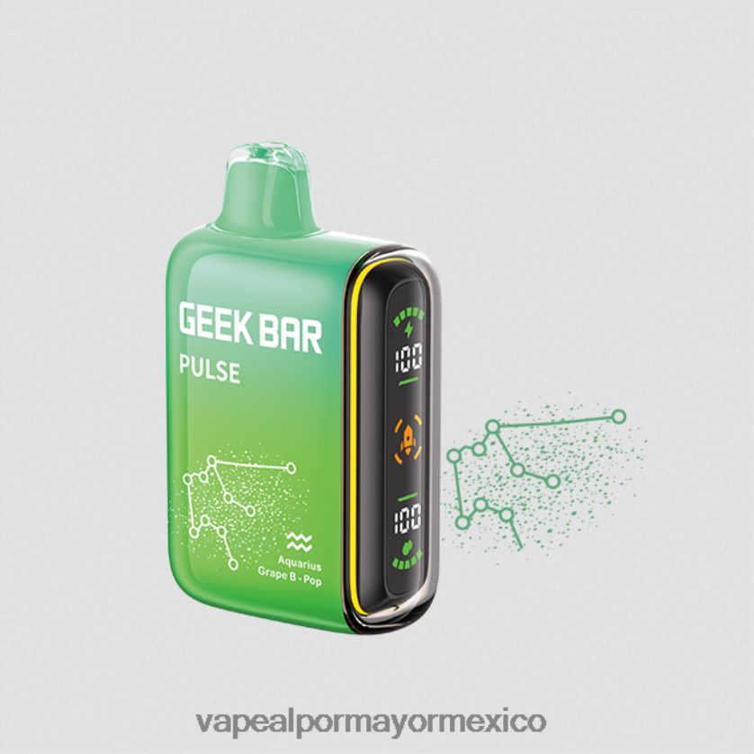 Vape Al Por Mayor Mexico pop de golpe de uva D4H84F71 GEEK BAR Pulse edición zodiac 7500 inhalaciones/15000 inhalaciones