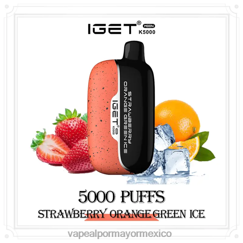 fresa naranja verde hielo