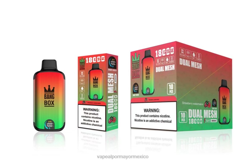 Atomizador Vaporizador Elétrico - Bang Box 18000 bocanadas sandia fresa 8H0B088