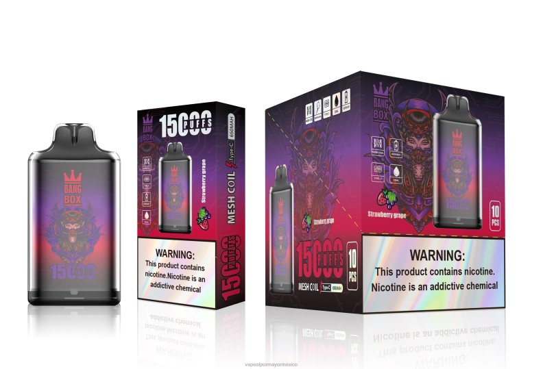 Cigarrillo Electrónico Al Por Mayor - Bang Box s1-15000 bocanadas uva fresa 8H0B0111