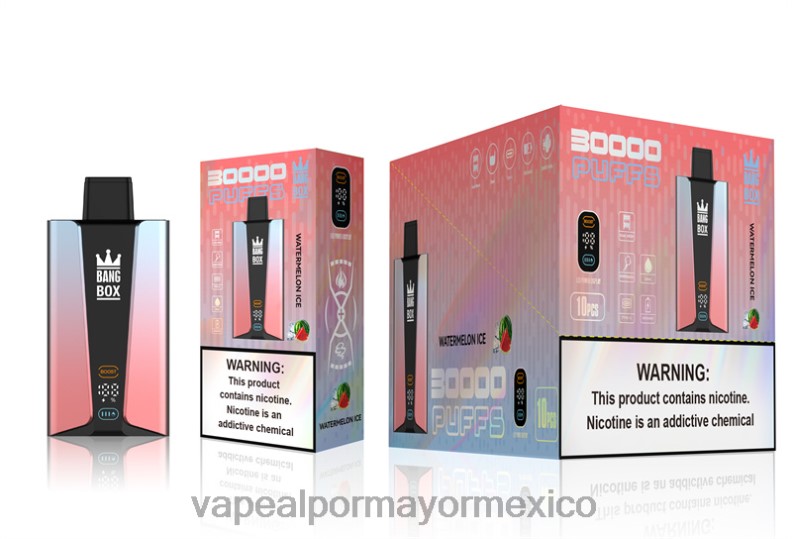 Jugo De Vapeo - Bang Box Pantalla inteligente de 30000 inhalaciones hielo de sandia 8H0B086