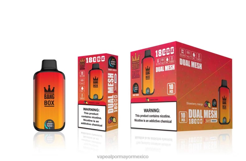 Vape Al Por Mayor Mexico - Bang Box 18000 bocanadas mango fresa 8H0B099