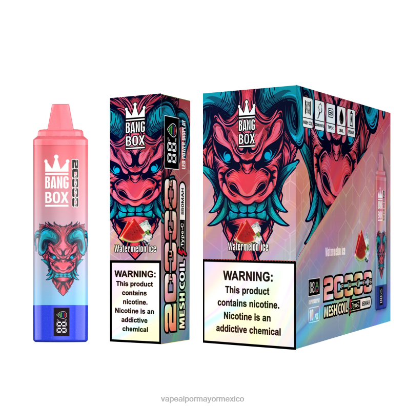 Vape Al Por Mayor Mexico - Bang Box 20000 hielo de sandia 8H0B056