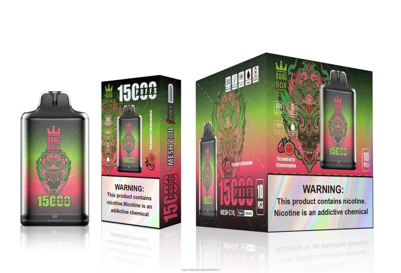 Vaporizador Desechable Al Por Mayor - Bang Box s1-15000 bocanadas sandia fresa 8H0B0103