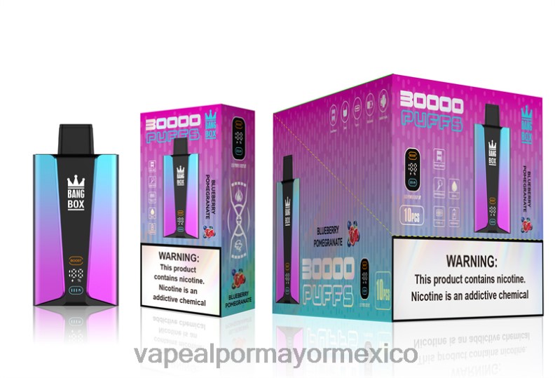 Vaporizador Desechable Precio - Bang Box Pantalla inteligente de 30000 inhalaciones pomgerante de arándanos 8H0B080