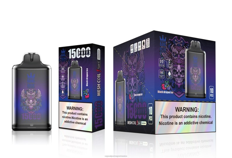 Vaporizador Desechable Precio - Bang Box s1-15000 bocanadas hielo del dragón negro 8H0B0110