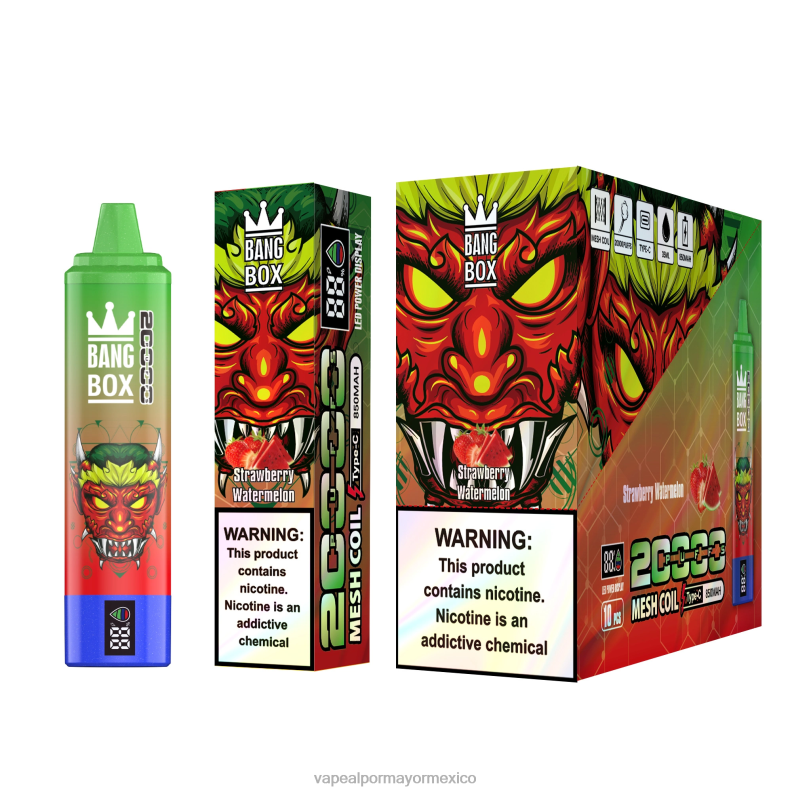 Vaporizador Mexico - Bang Box 20000 sandia fresa 8H0B052