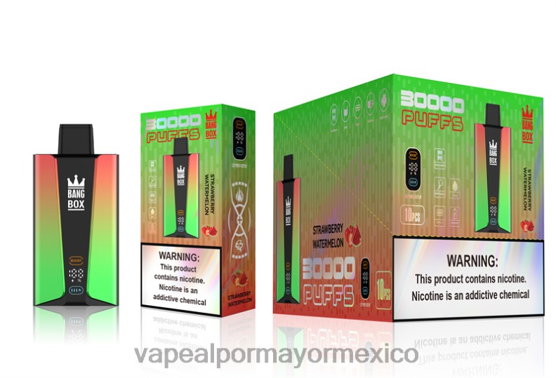 Vaporizador Mexico - Bang Box Pantalla inteligente de 30000 inhalaciones sandia fresa 8H0B075