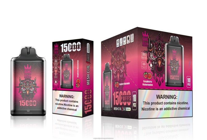 Vaporizador Mexico - Bang Box s1-15000 bocanadas sandia frambuesa 8H0B0105