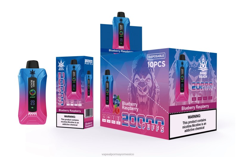 Vaporizador Desechable Precio - Bang Beach vape elegante de la pantalla de 20000 soplos frambuesa arándano 8H0B012