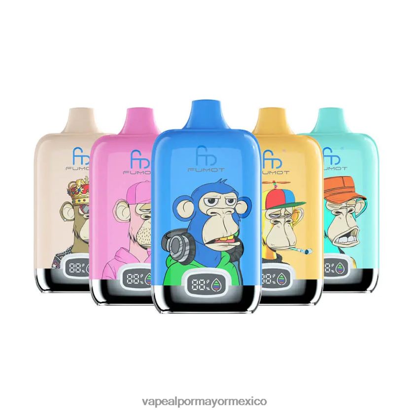 Vaporizador Al Por Mayor desechable D4H84F4 Fumot Tornado Digital Box 12000