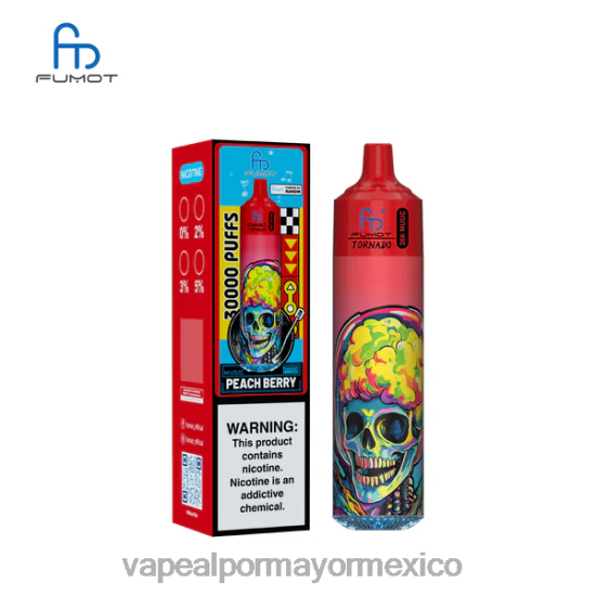 Vaporizador Desechable Por Mayor - Fumot Tornado música de 30k baya de durazno PB6DX19