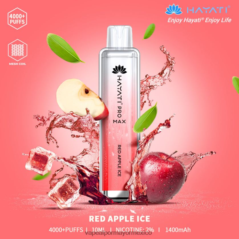 hielo de manzana roja