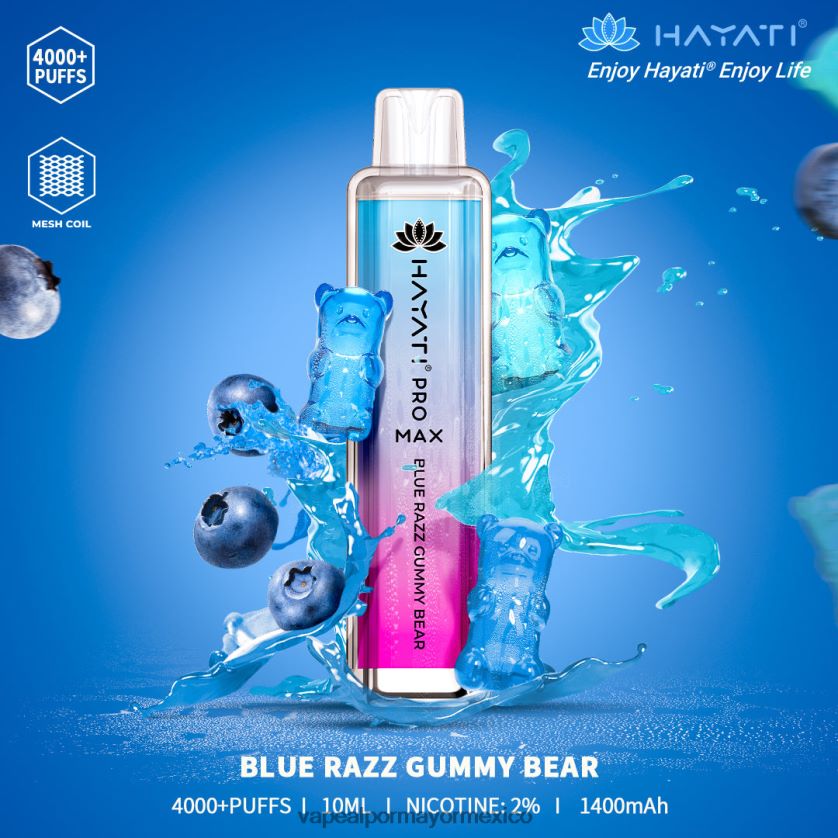 osito de goma razz azul