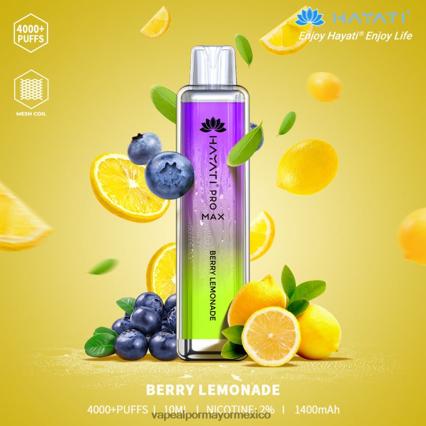 Vaporizador Desechable Al Por Mayor limonada de bayas D4H84F145 Hayati Pro Max 4000