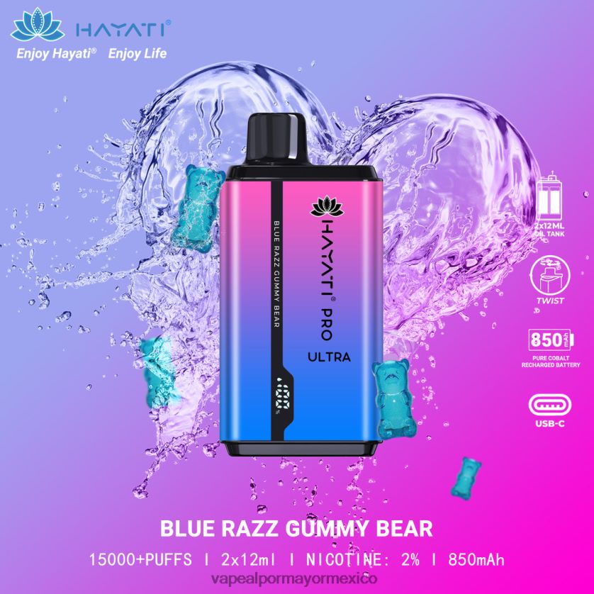 osito de goma razz azul