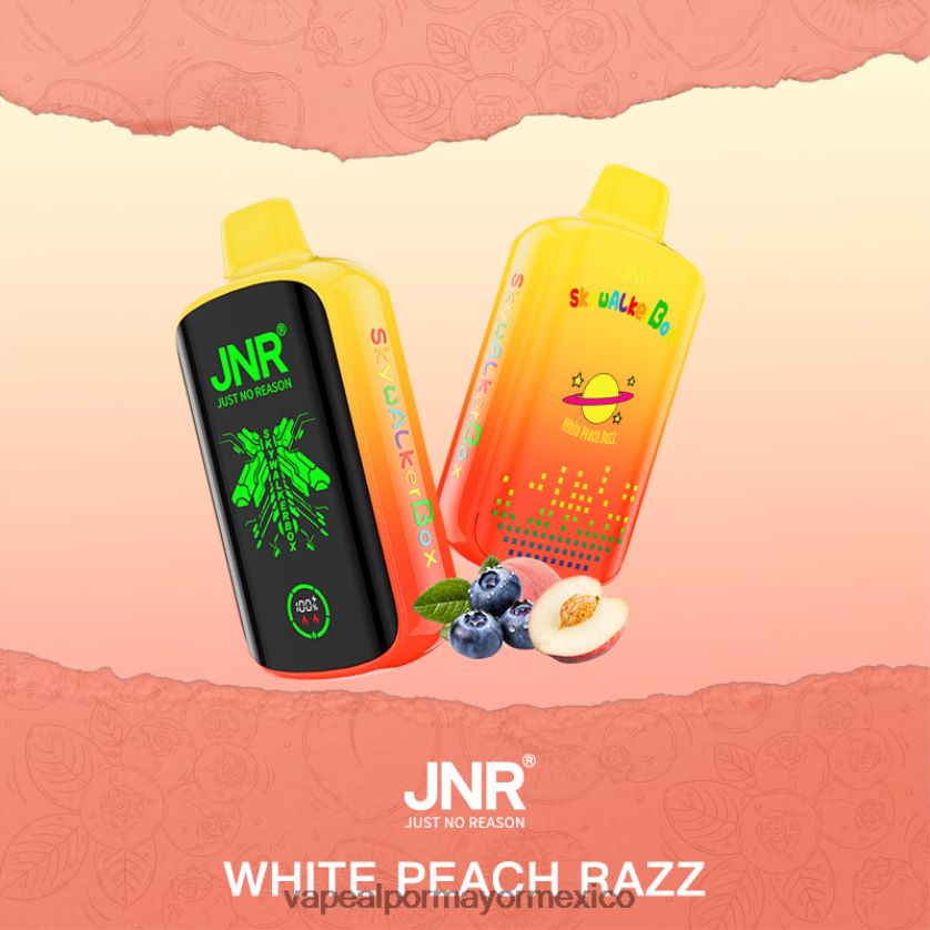 razz de durazno blanco