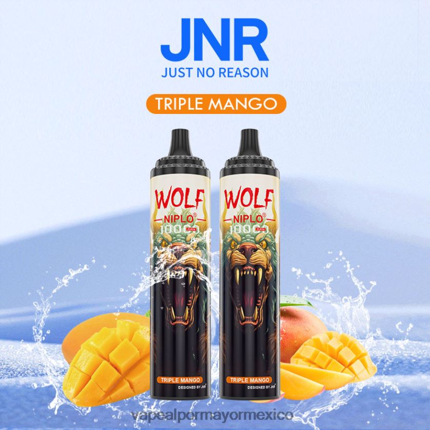 Vaporizador Desechable Al Por Mayor mango triple D4H84F775 JNR WOLF NIPLO