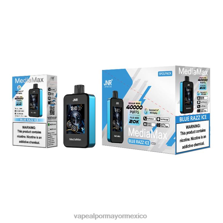 JNR MediaMax bocanada de 40k hielo azul J846V21 Vape Al Por Mayor Mexico