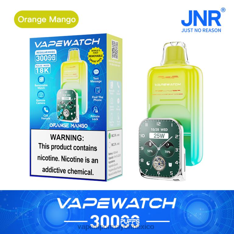 JNR reloj vapeador mango naranja J846V2 Vaporizador Desechable Precio