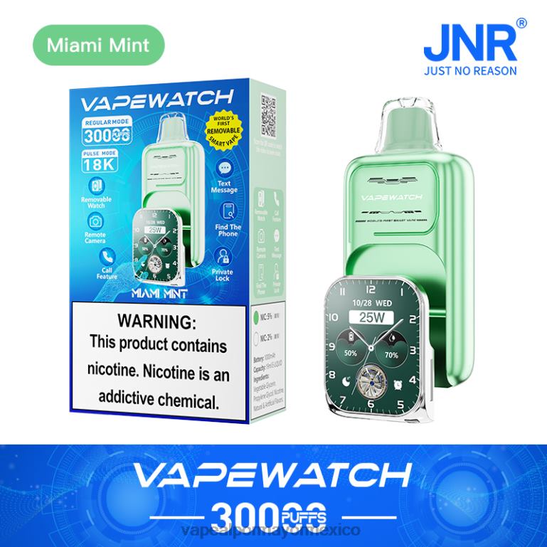 JNR reloj vapeador menta de miami J846V8 Jugo De Vapeo
