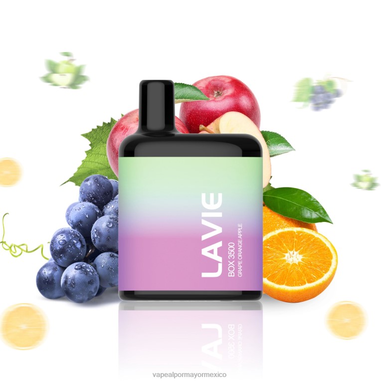 Vaporizador Desechable Precio - LAVIE BOX 3500 bocanadas 608TD212 uva naranja manzana
