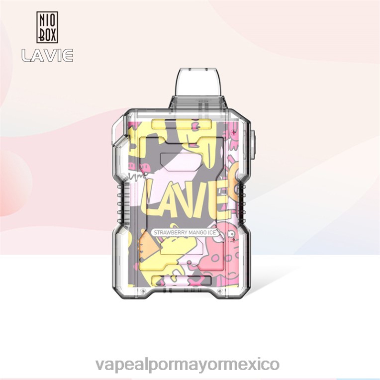 hielo de fresa y mango
