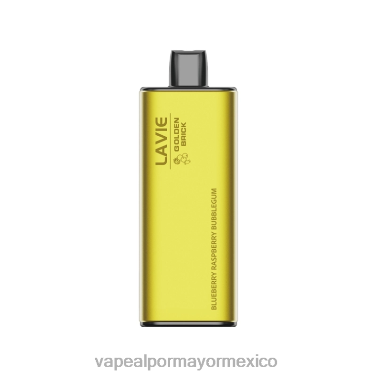 Vaporizador Desechable Al Por Mayor - LAVIE GOLDEN BRICK 10000 bocanadas 608TD55 chicle de frambuesa y arándanos