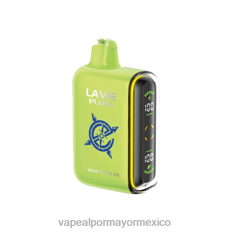 Atomizador Vaporizador Elétrico - LAVIE PLUS 15000 bocanadas 608TD100 hielo de manzana agria